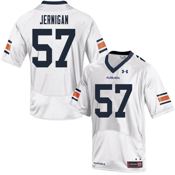 Men's Auburn Tigers #57 Avery Jernigan White 2020 College Stitched Football Jersey